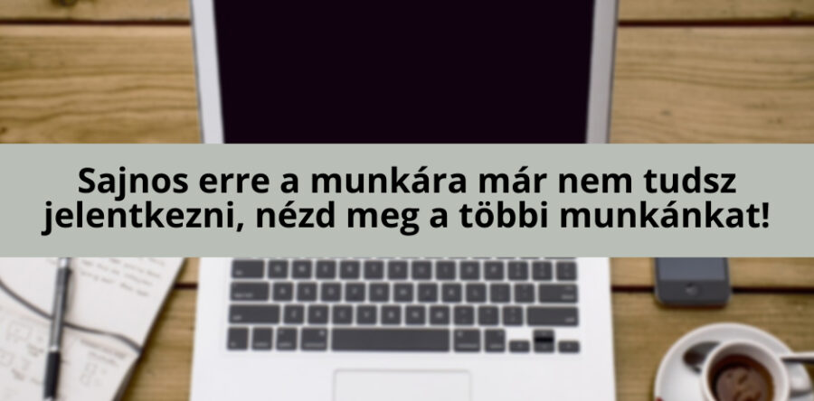 Irodai munka azonnali kezdéssel