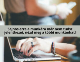 Irodai és raktáros munka azonnali kezdéssel