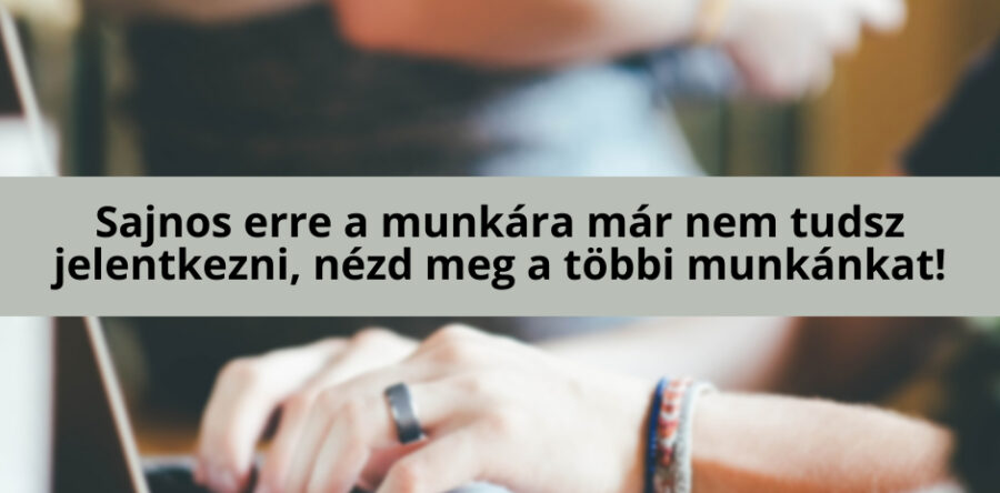 Irodai és raktáros munka azonnali kezdéssel